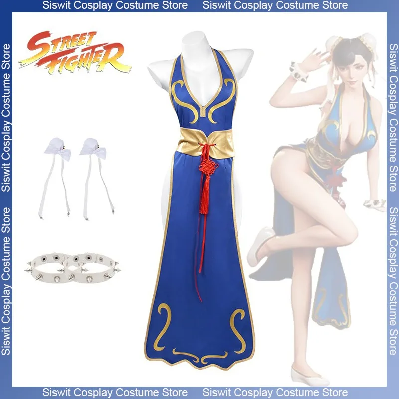 Костюмы для косплея Game Chun Li, боевая форма, синий Cheongsam, сексуальные наряды, головные уборы с поясом, полный комплект, аниме, карнавальное вечернее платье
Костюмы для косплея Game Chun Li, боевая форма, синий Cheongsam, сексуальные наряды, головные уборы с поясом, полный комплект, аниме, карнавальное вечернее платье