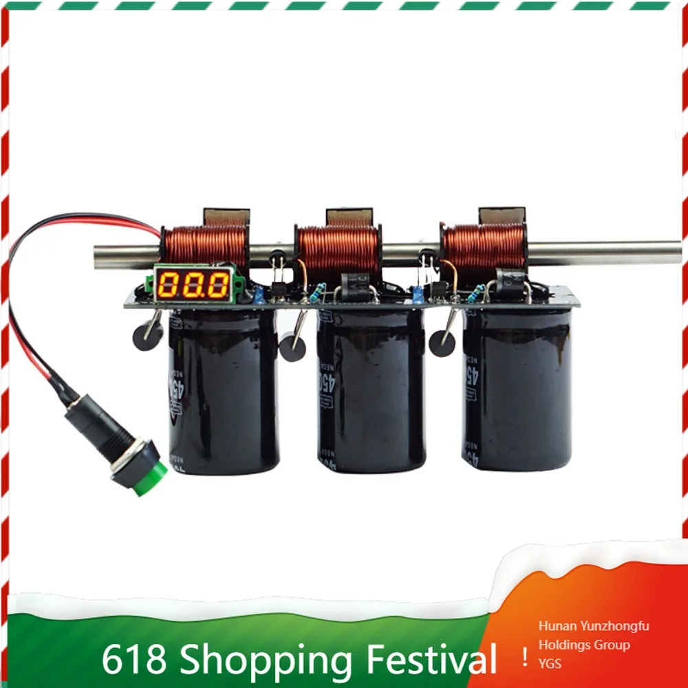 Portable High Voltage Coil Launcher DIY Assembly Kit For School Physics Teaching Demo
Portable High Voltage Coil Launcher DIY Assembly Kit For School Physics Teaching Demo