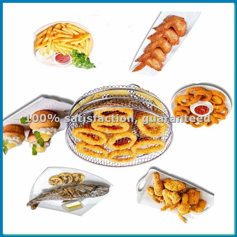 Air Fryer Three Stackable Dehydrator Racks for Gowise Stainless Steel Air Fryer Rack Fit All 4.2 - 5.8QT-ABRM
Air Fryer Three Stackable Dehydrator Racks for Gowise Stainless Steel Air Fryer Rack Fit All 4.2 - 5.8QT-ABRM