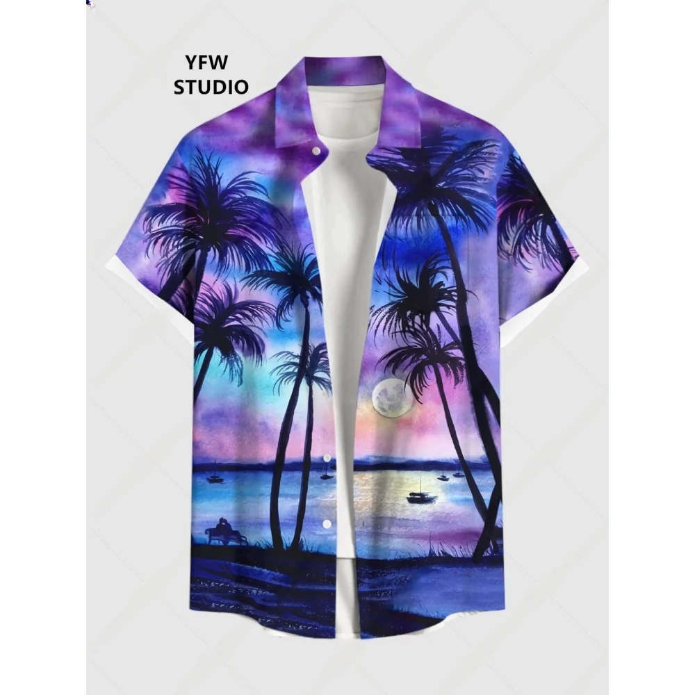 Hawaiian Wutong Tree Sunset Vacation Beach Pattern Print Men's Shirt Harajuku Elegant Mens Shirts Men's Clothing Tops
Hawaiian Wutong Tree Sunset Vacation Beach Pattern Print Men's Shirt Harajuku Elegant Mens Shirts Men's Clothing Tops
