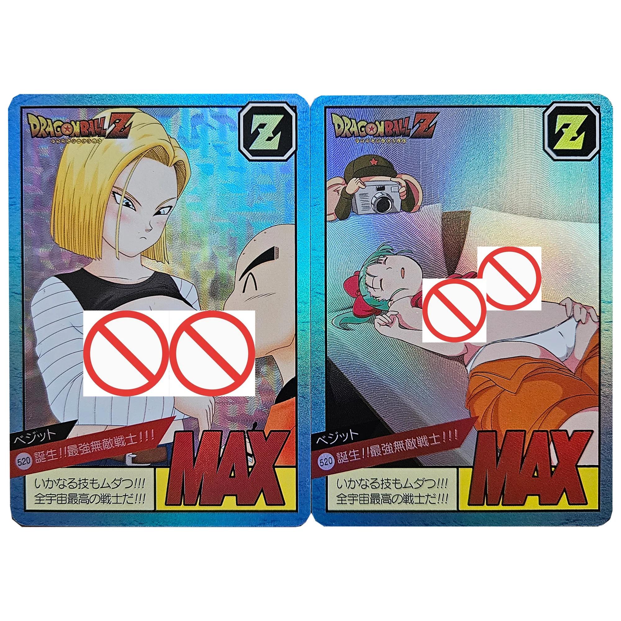 2Pcs/set Diy Self Made Dragon Balls Android 18 Cute Collection Card Refraction Color Flash Bulla Anime Cards Gift Toys
2Pcs/set Diy Self Made Dragon Balls Android 18 Cute Collection Card Refraction Color Flash Bulla Anime Cards Gift Toys