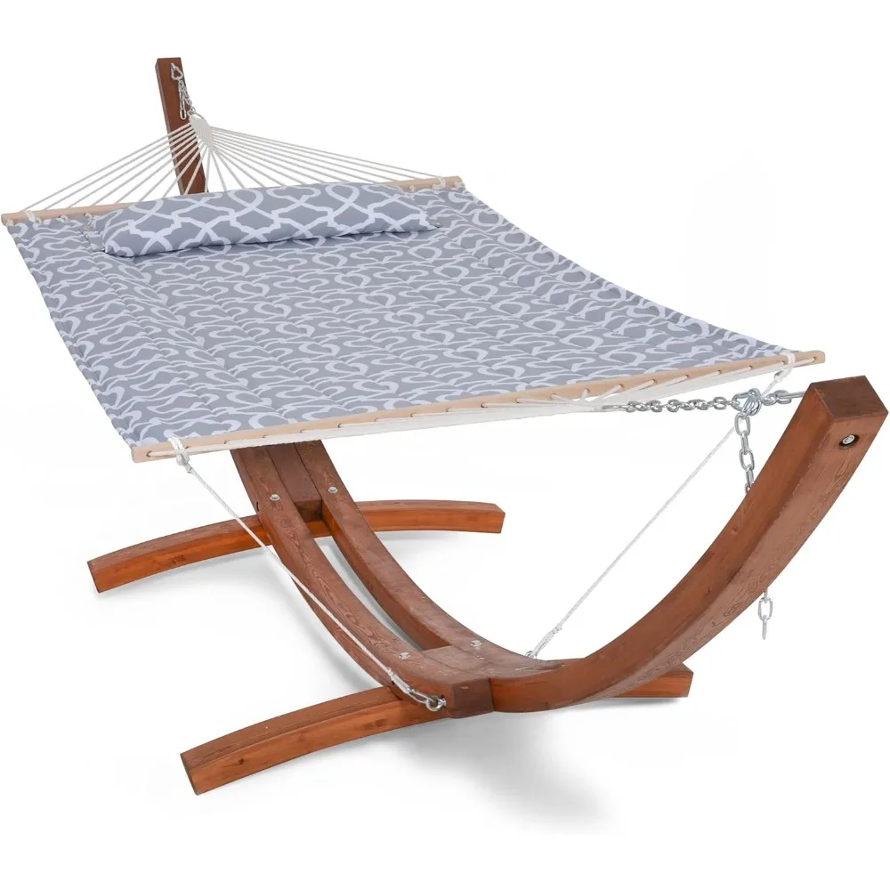 Hammocks for Outside with Stand, Extra Large Double Hammock with Wooden Stand, Gray, Hammocks
Hammocks for Outside with Stand, Extra Large Double Hammock with Wooden Stand, Gray, Hammocks