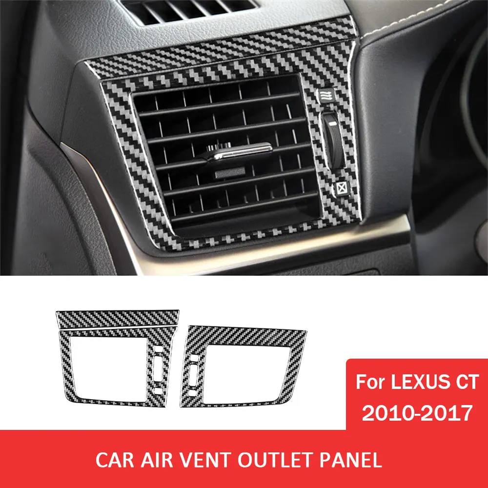 Carbon Fiber Decal Cover Car Left and Right Air Outlets Trim Sticker Decor for Lexus CT 2010-2017 Auto Interior Accessories
Carbon Fiber Decal Cover Car Left and Right Air Outlets Trim Sticker Decor for Lexus CT 2010-2017 Auto Interior Accessories