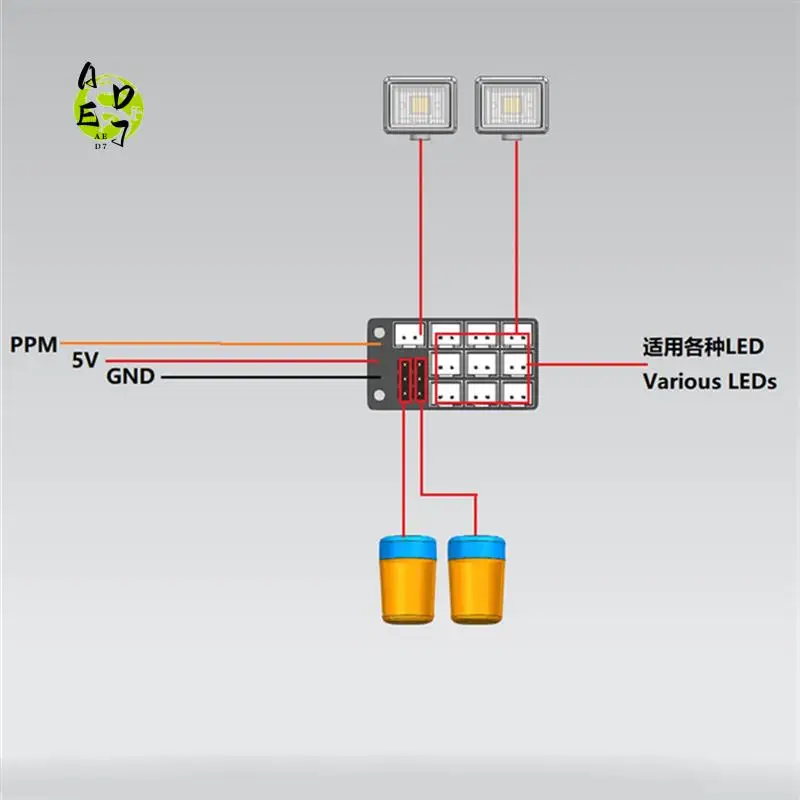 Плата расширения системы AED7-Light Модуль расширения PH2.0 для Tamiya MFC-03 1/14 RC Truck Scania Actros 1/10 RC Crawler
Плата расширения системы AED7-Light Модуль расширения PH2.0 для Tamiya MFC-03 1/14 RC Truck Scania Actros 1/10 RC Crawler