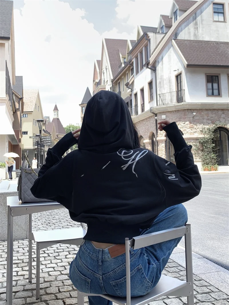 Off Bla Letter Print ort Hoodie Women's Casual Loose Cardigan American Sle Spicy Girl Autumn Faion Ladies Jaet
Off Bla Letter Print ort Hoodie Women's Casual Loose Cardigan American Sle Spicy Girl Autumn Faion Ladies Jaet