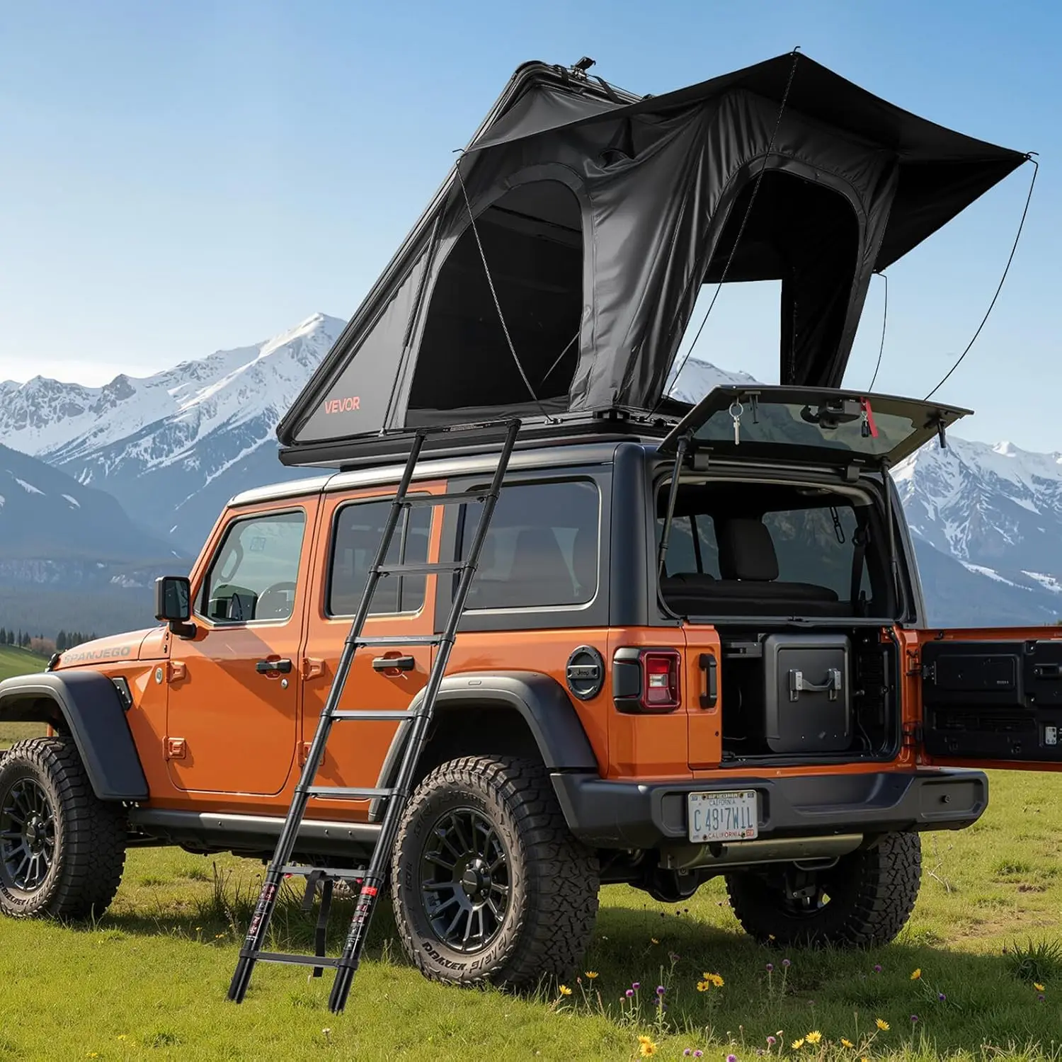 Rooftop Tent Hard Shell, 2-3 Person Aluminum Roof Top Tent Hardshell with Tri-Color LED Light, Thick Mattress & 1 Window, Waterp
Rooftop Tent Hard Shell, 2-3 Person Aluminum Roof Top Tent Hardshell with Tri-Color LED Light, Thick Mattress & 1 Window, Waterp