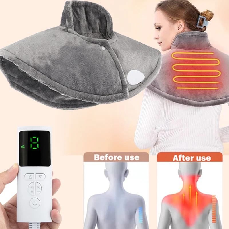 Electric Heating Shoulder Neck Pad Massagers Three Gear Hot Compress Cervical Shawl Warmer Infrared Shoulder Neck Relax Braces
Electric Heating Shoulder Neck Pad Massagers Three Gear Hot Compress Cervical Shawl Warmer Infrared Shoulder Neck Relax Braces