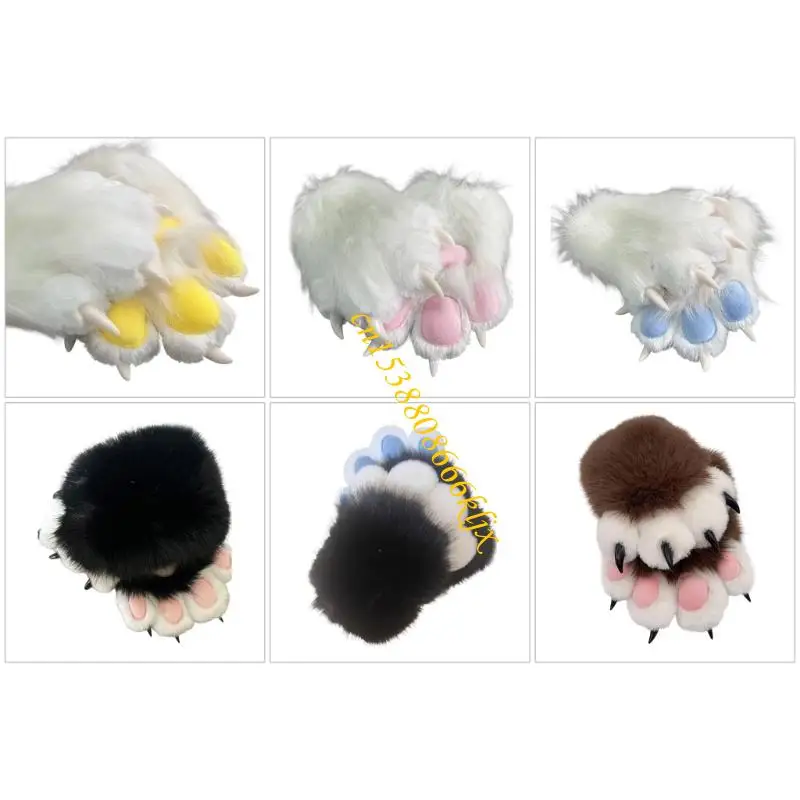 Cats Paws Gloves with Claw Cosplay Animal Paws Gloves Therians Paws Fursuit 066C 
Cats Paws Gloves with Claw Cosplay Animal Paws Gloves Therians Paws Fursuit 066C
