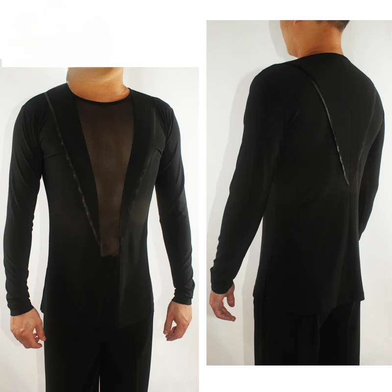 Latin Dance Shirts Men Black Long Sleeve High Collar Dancing Top Salsa Rumba Cha Cha Practice Performance Wear Clothes
Latin Dance Shirts Men Black Long Sleeve High Collar Dancing Top Salsa Rumba Cha Cha Practice Performance Wear Clothes