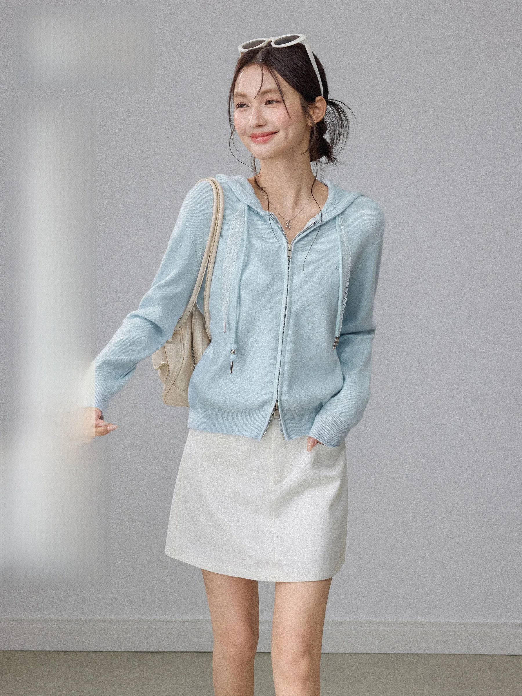Blue Lace Hooded Knitted Cardigan Women's Gentle Sle Spring New Korean System Soft Wind Outerwear Top Casual Sle Regular ...
Blue Lace Hooded Knitted Cardigan Women's Gentle Sle Spring New Korean System Soft Wind Outerwear Top Casual Sle Regular ...