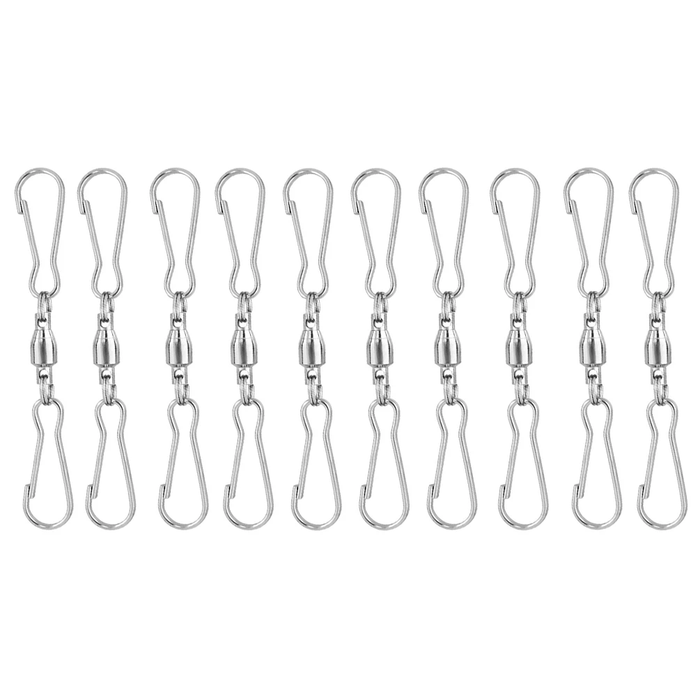 10pcs Rotating Wind Chime Hooks Windsock Clips Dual Swivel Suspension 360 Degree Hanging Decor Sewing Accessories
10pcs Rotating Wind Chime Hooks Windsock Clips Dual Swivel Suspension 360 Degree Hanging Decor Sewing Accessories