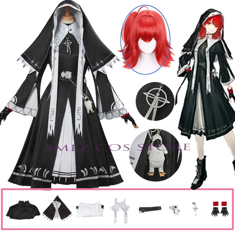Exusiai Cosplay Game Arknights Exusiai Nun Cosplay Costume black Uniform Dress Suit Halloween Party Sexy Outfit for Woman
Exusiai Cosplay Game Arknights Exusiai Nun Cosplay Costume black Uniform Dress Suit Halloween Party Sexy Outfit for Woman