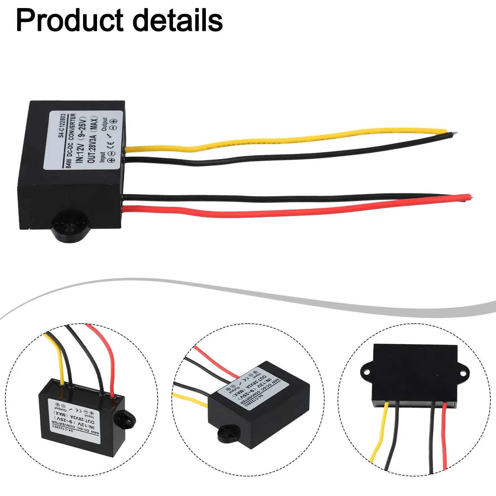 12V To 28V Voltage Regulator 12V To 28V DC-DC Converter Conversion Efficiency 95 IP68 Waterproof Heavy Rain Conditions 
12V To 28V Voltage Regulator 12V To 28V DC-DC Converter Conversion Efficiency 95 IP68 Waterproof Heavy Rain Conditions