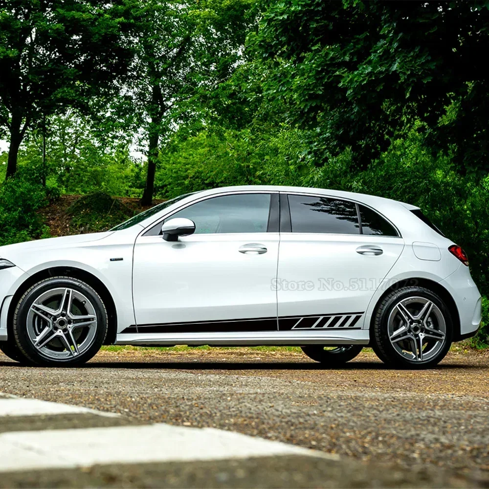 2 шт. наклейки-полоски на боковые двери автомобиля для Mercedes Benz W177 A-Class AMG A35 4Matic A45 S 2018-наст. время A220 A250, аксессуары
2 шт. наклейки-полоски на боковые двери автомобиля для Mercedes Benz W177 A-Class AMG A35 4Matic A45 S 2018-наст. время A220 A250, аксессуары