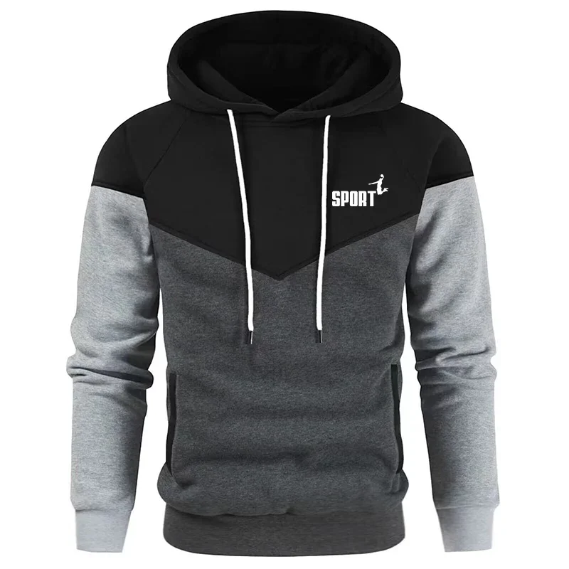 Autumn Winter Men's print Hoodies Outdoor Sportswear Street Simplicity Fashion fishing Hooded Sweatshirt Two color matching top
Autumn Winter Men's print Hoodies Outdoor Sportswear Street Simplicity Fashion fishing Hooded Sweatshirt Two color matching top