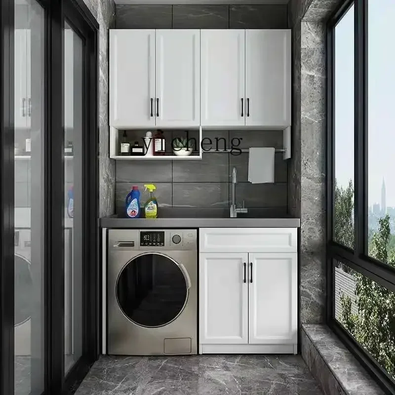 YS-1 space aluminum balcony washing machine cabinet combination artificial rock laundry table pool with rubbing board integrated
YS-1 space aluminum balcony washing machine cabinet combination artificial rock laundry table pool with rubbing board integrated