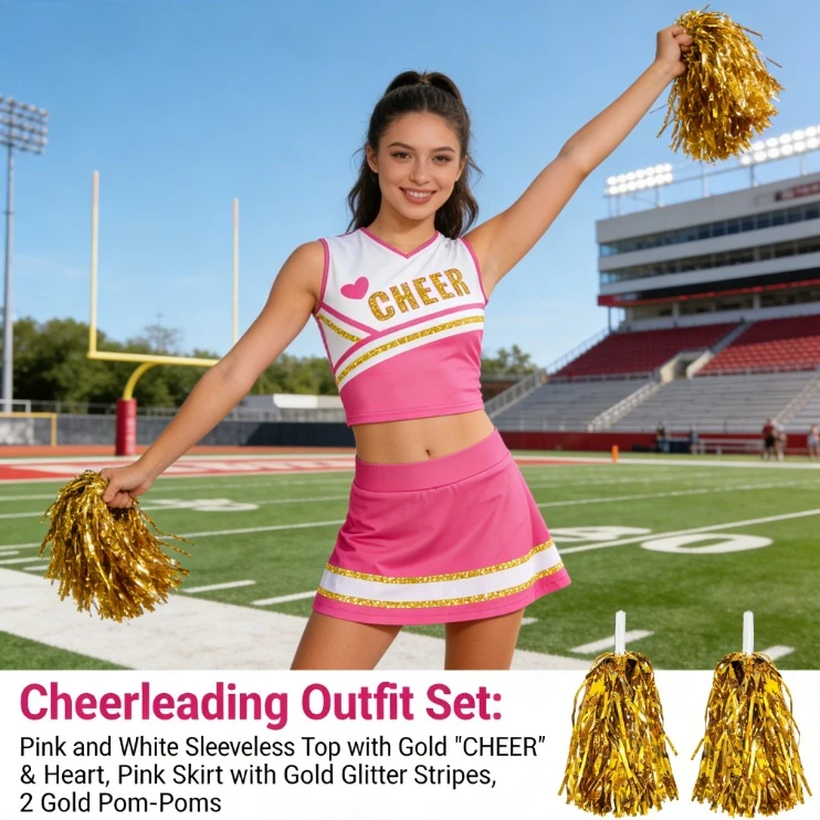 Fashion Cheerleading Dance Performance Outfit Set Adult Women Stage Wear Sports Competition Cheer Team Costume
Fashion Cheerleading Dance Performance Outfit Set Adult Women Stage Wear Sports Competition Cheer Team Costume