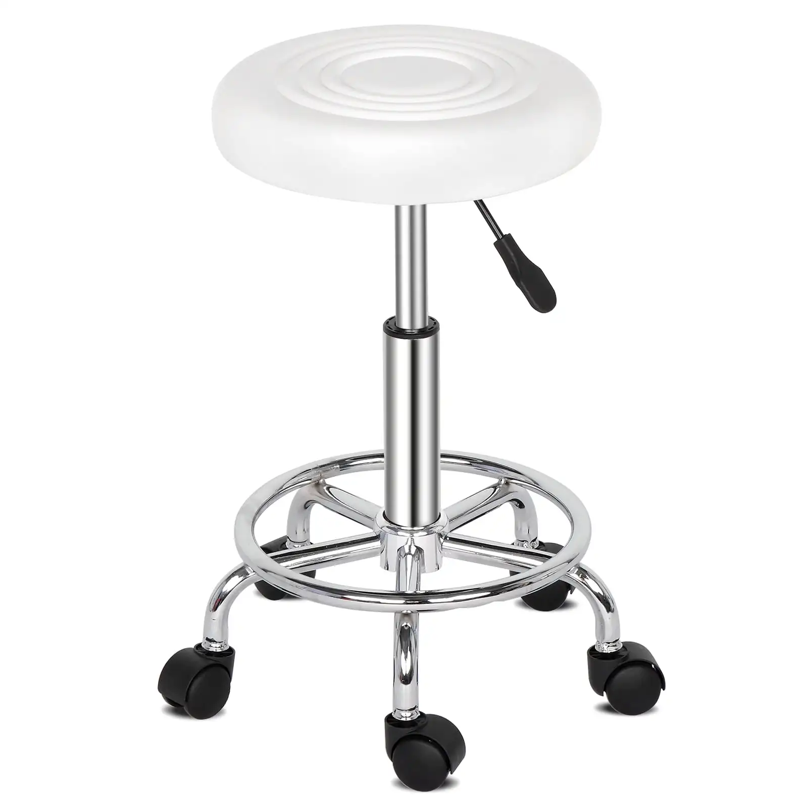 PU Leather Rolling Salon Stool, Height Adjustable Spa Drafting Tattoo Work Massage Stool Task Chair
PU Leather Rolling Salon Stool, Height Adjustable Spa Drafting Tattoo Work Massage Stool Task Chair