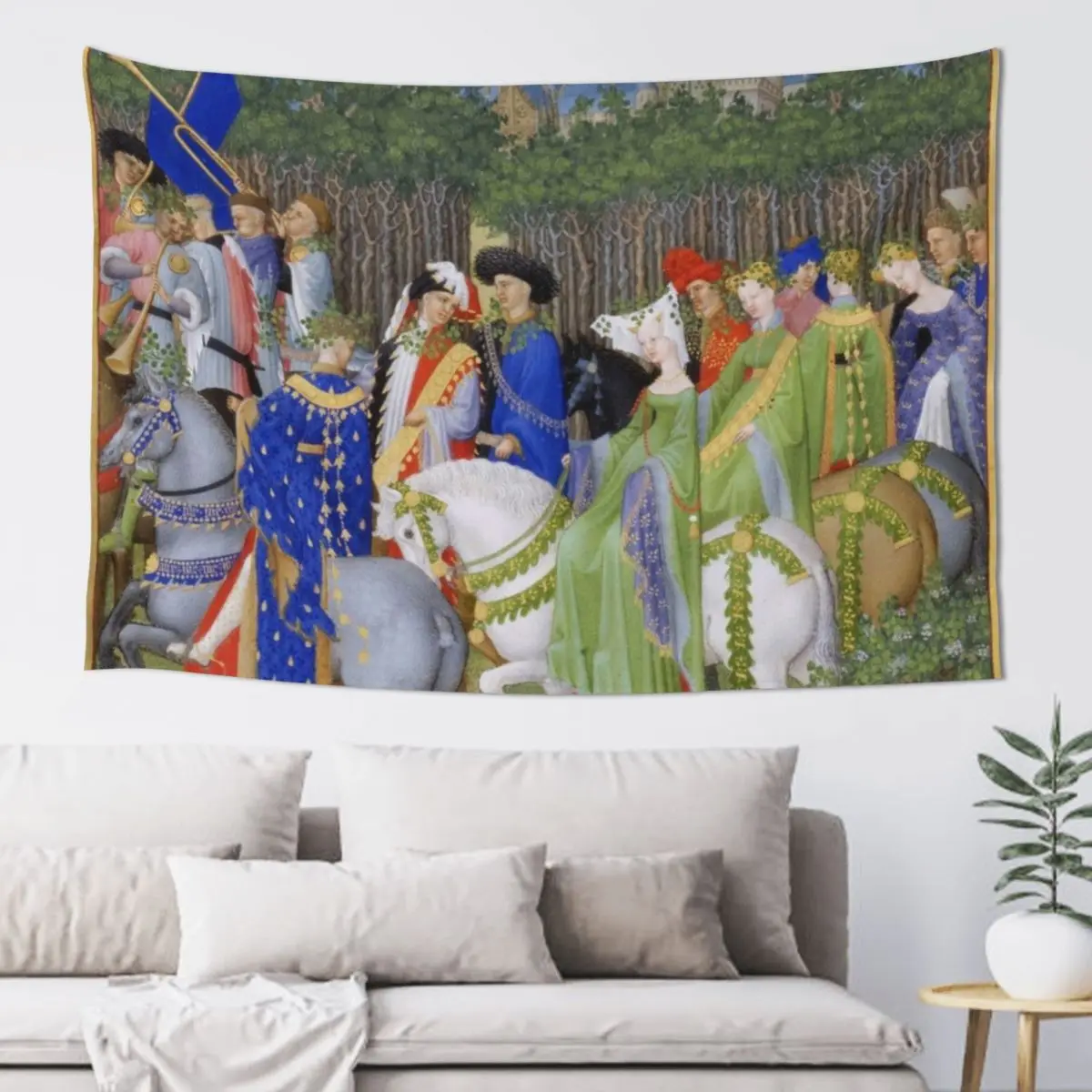 Les Très Riches Heures du duc de Berry 15th Century by Frères de Limbourg Tapestry Wall Hanging Wall Mural Tapestry
Les Très Riches Heures du duc de Berry 15th Century by Frères de Limbourg Tapestry Wall Hanging Wall Mural Tapestry