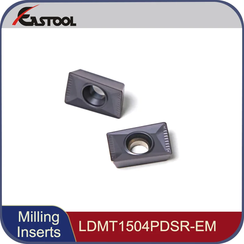 Carbide Milling Tools LDMT1504PDSR-EM Rectangular Inserts High Precision Balzers PVD Coated High Precision Cutting Tools
Carbide Milling Tools LDMT1504PDSR-EM Rectangular Inserts High Precision Balzers PVD Coated High Precision Cutting Tools