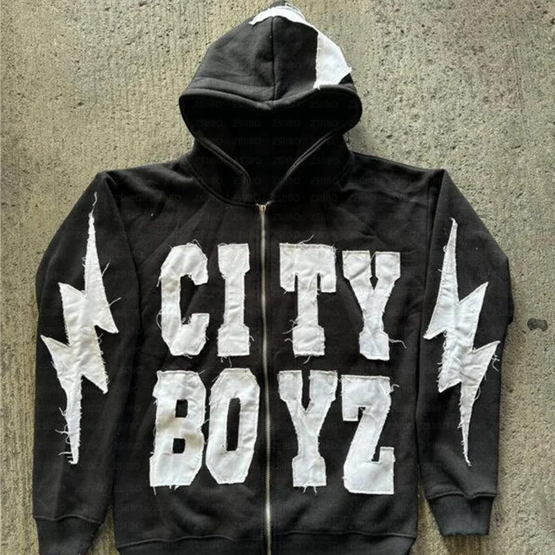 Y2K Hip Hop Gothic Letter Patchwork Loose Pullover Men New Fashion Retro Harajuku Street Clothing Casual Unisex Zipper Top
Y2K Hip Hop Gothic Letter Patchwork Loose Pullover Men New Fashion Retro Harajuku Street Clothing Casual Unisex Zipper Top