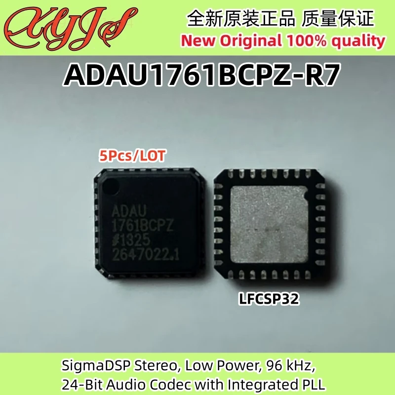 5Pcs/LOT ADAU1761BCPZ-R7 ADAU1761BCPZ ADAU1761 LFCSP32 24-Bit Audio Codec with Integrated PLL Original New 100% quality
5Pcs/LOT ADAU1761BCPZ-R7 ADAU1761BCPZ ADAU1761 LFCSP32 24-Bit Audio Codec with Integrated PLL Original New 100% quality