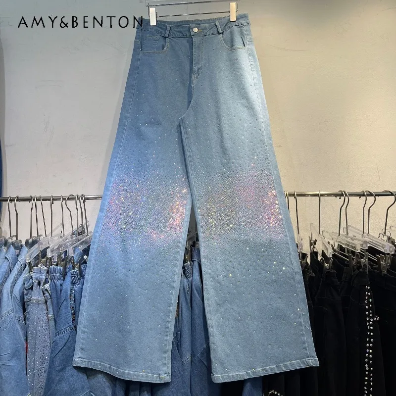 2025 Autumn New Oversized Jeans Loose Long Pants High-end Heavy Industry Full Rhinestone Design Sense Denim Wide-leg Trousers
2025 Autumn New Oversized Jeans Loose Long Pants High-end Heavy Industry Full Rhinestone Design Sense Denim Wide-leg Trousers