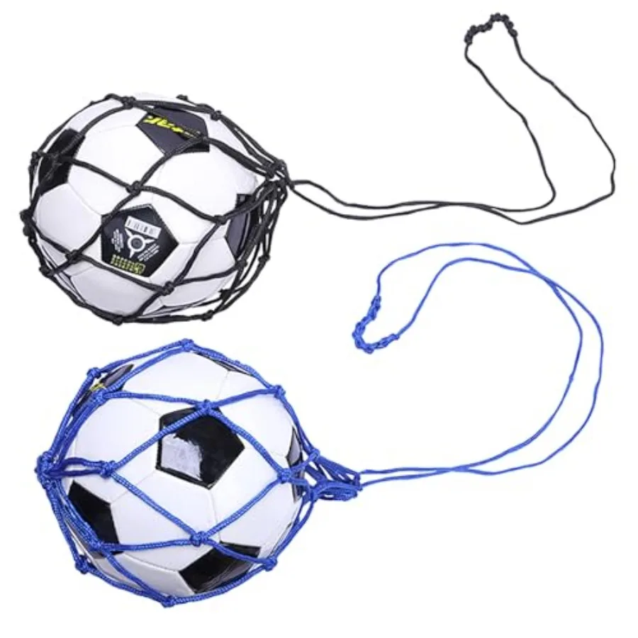 2 Pcs Football Bags Black and Blue Net Drawstring Ball Bags for Storage Football
2 Pcs Football Bags Black and Blue Net Drawstring Ball Bags for Storage Football