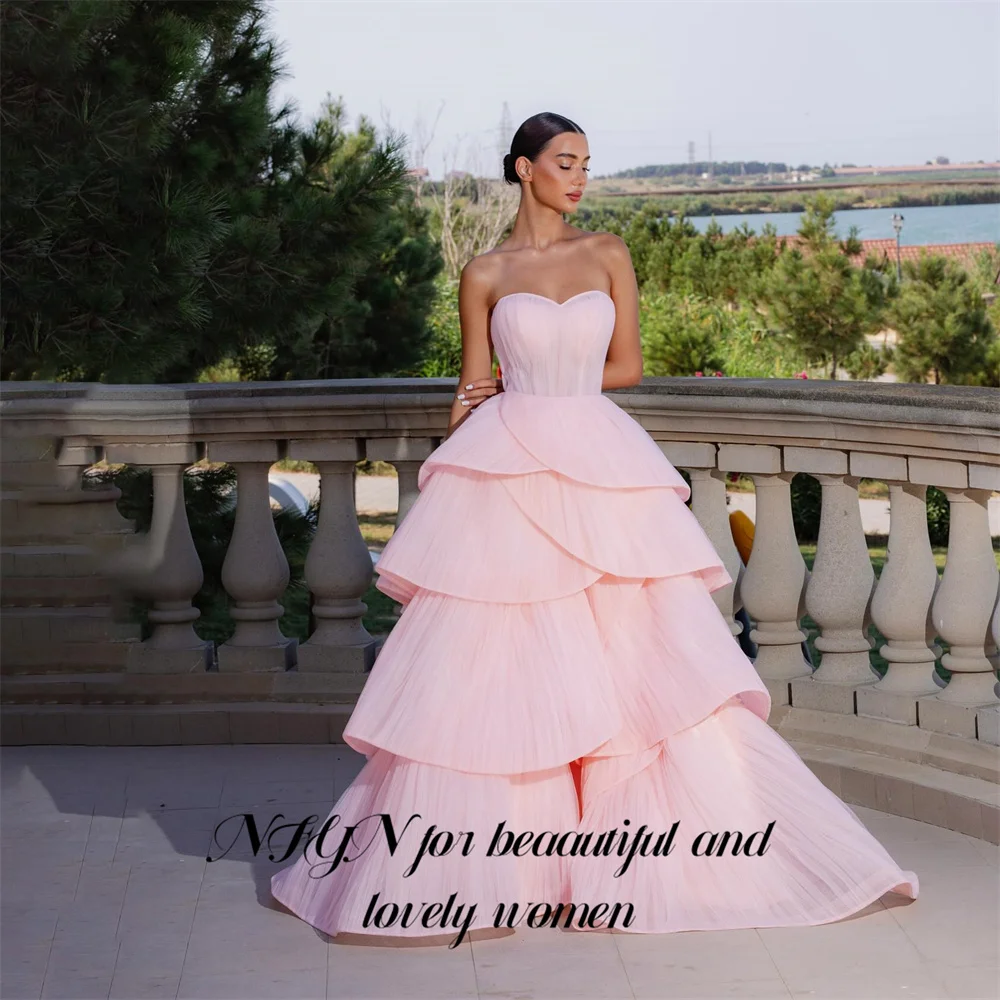 NFYN Pink Organza Party Dress Sweetheart Evening Dresses Multilayered A Line Party Gown Modest Prom Gown for Women Customized
NFYN Pink Organza Party Dress Sweetheart Evening Dresses Multilayered A Line Party Gown Modest Prom Gown for Women Customized