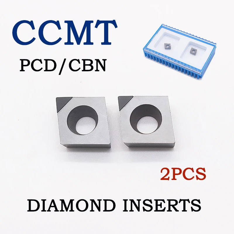 2PCS PCD/CBN Turning Inserts CCMT060204 CCMT09T304 TCMT110204 knife Diamond Inserts For Lathe Tools Cubic boron nitride
2PCS PCD/CBN Turning Inserts CCMT060204 CCMT09T304 TCMT110204 knife Diamond Inserts For Lathe Tools Cubic boron nitride