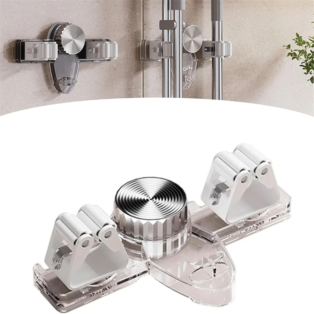 ABNJ 2PCS Broom Holder Mop Hanger, No Punching Suction Cup Broom Holder Wall Mount for Bathroom, Kitchen, Office
ABNJ 2PCS Broom Holder Mop Hanger, No Punching Suction Cup Broom Holder Wall Mount for Bathroom, Kitchen, Office