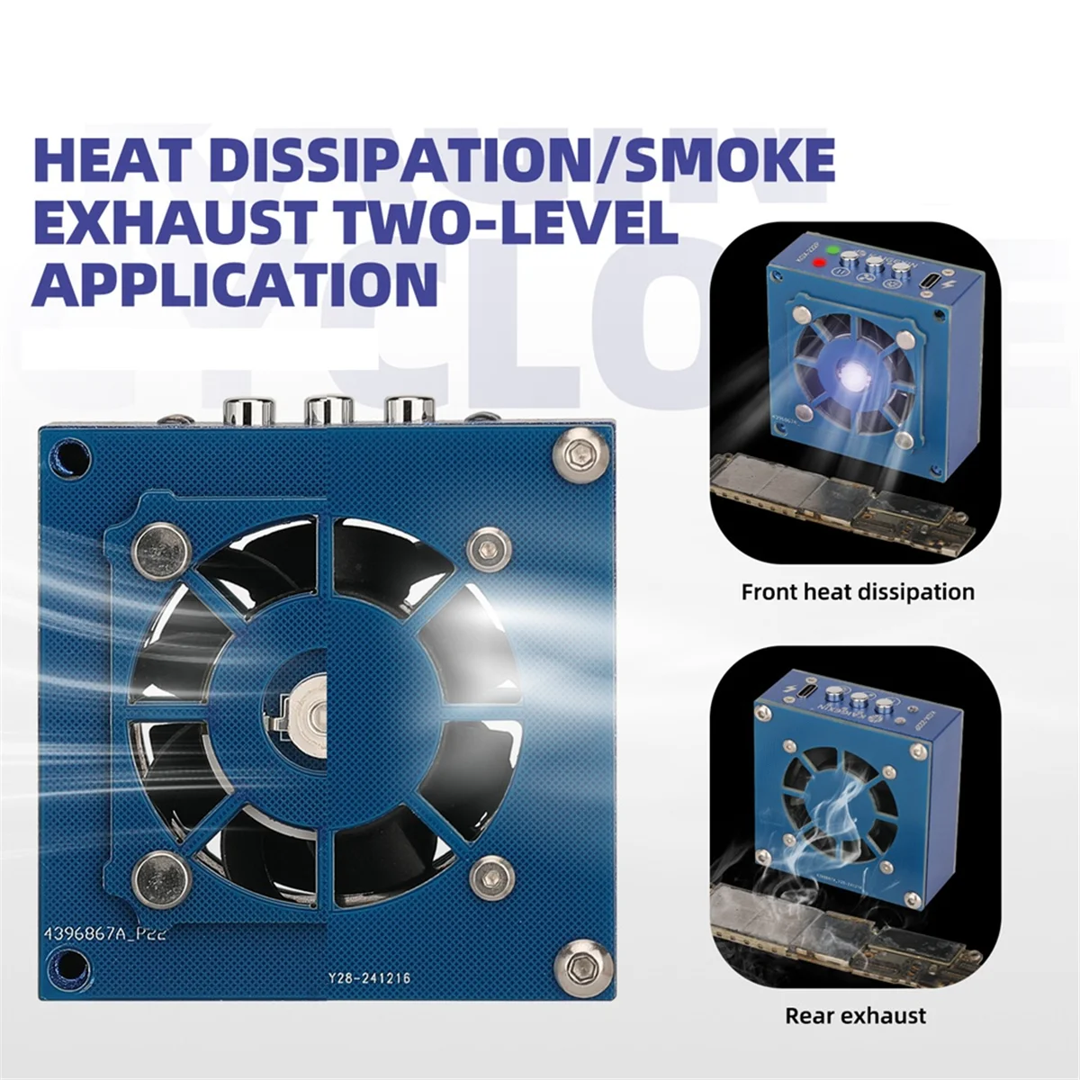 YHYS KGX UV Curing Lamp and Cooling Fan Heat Dissipation for Mobile Phone Tablet Motherboard CPU Green Oil Curing Repair Tools
YHYS KGX UV Curing Lamp and Cooling Fan Heat Dissipation for Mobile Phone Tablet Motherboard CPU Green Oil Curing Repair Tools