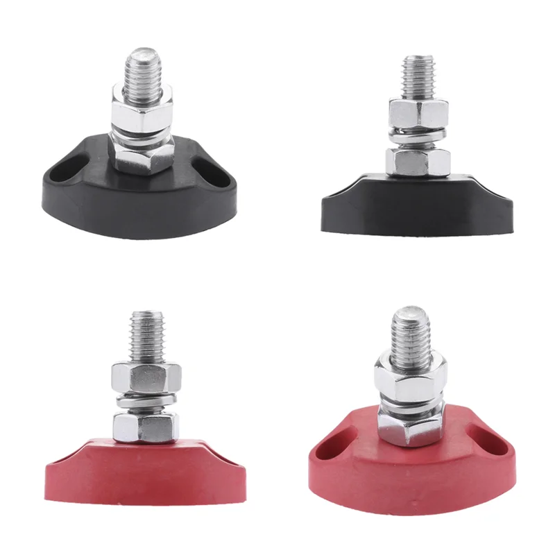 4Pcs DC 12V Bus Bar Terminal Block - 1/4 Inch 6mm Positive Insulated Single Stud Power and Ground Junction Post
4Pcs DC 12V Bus Bar Terminal Block - 1/4 Inch 6mm Positive Insulated Single Stud Power and Ground Junction Post