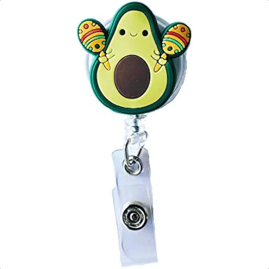 Badge Reel Cute Avocado Badge Reel Holder ID Name Badge Holder with Alligator Clip Gifts for 26 inch Retractable Cord
Badge Reel Cute Avocado Badge Reel Holder ID Name Badge Holder with Alligator Clip Gifts for 26 inch Retractable Cord