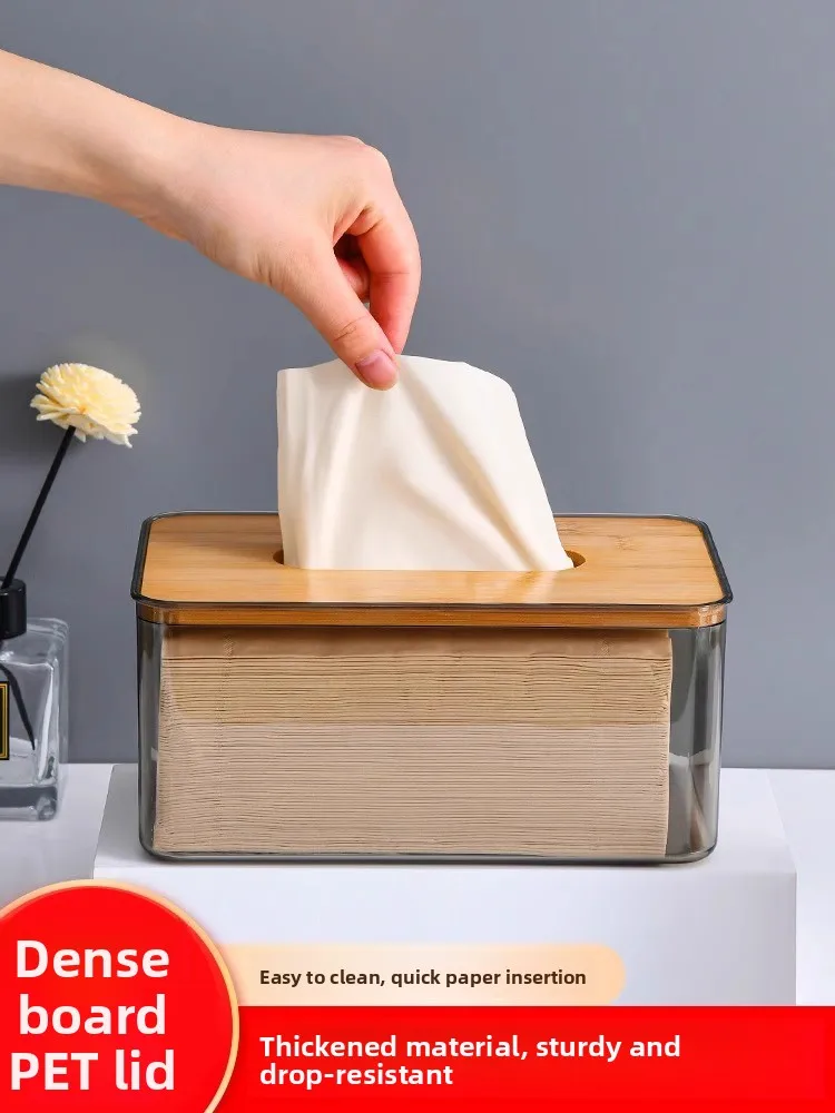 Creative Bamboo-look Cover Transparent Tissue Box Side Pull Roll Paper Towel Storage Box Home Decor Rectangular Shape
Creative Bamboo-look Cover Transparent Tissue Box Side Pull Roll Paper Towel Storage Box Home Decor Rectangular Shape