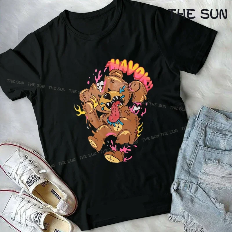 BEAR Graffiti Printing Shirt Harajuku Casual T-Shirt Street Fashion Short Sleeve Clothing Streetwear Men's Hip Hop Cotton
BEAR Graffiti Printing Shirt Harajuku Casual T-Shirt Street Fashion Short Sleeve Clothing Streetwear Men's Hip Hop Cotton