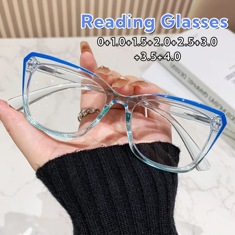 Women's Elegant and Fashionable Presbyopia Glasses Versatile Large Frame INS Style Anti-Blue Light Eyeglasses 0 To +4.0
Women's Elegant and Fashionable Presbyopia Glasses Versatile Large Frame INS Style Anti-Blue Light Eyeglasses 0 To +4.0