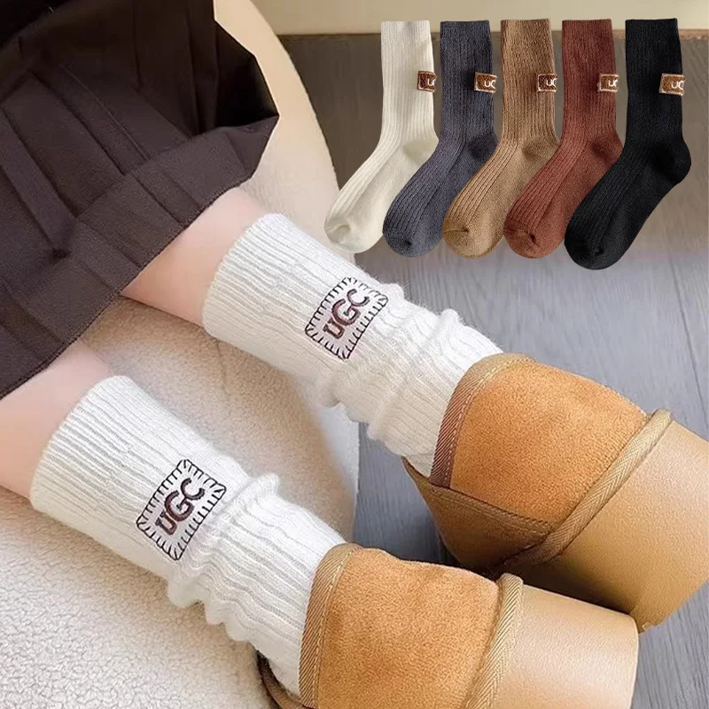 3pairs Harajuku Cozy Solid Mid-calf Socks Autumn Winter Warm Thicken Socks Women Casual Cotton Hosiery Anti Cold Home Floor Sock
3pairs Harajuku Cozy Solid Mid-calf Socks Autumn Winter Warm Thicken Socks Women Casual Cotton Hosiery Anti Cold Home Floor Sock