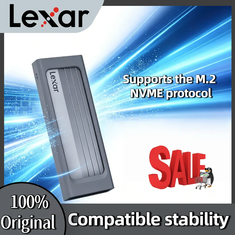 Original Lexar E300 M.2 SSD Enclosure USB 3.2 Gen 2 10Gbps External Hard Disk Case for 2230 2242 2260 2280 NVMe PCIe SSD
Original Lexar E300 M.2 SSD Enclosure USB 3.2 Gen 2 10Gbps External Hard Disk Case for 2230 2242 2260 2280 NVMe PCIe SSD