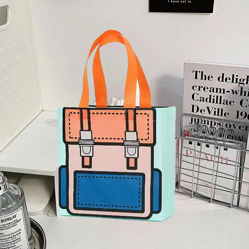 Non-Woven Bag Adorable Cartoon Packaging Bag Storage Bag Lightweight File Handbag For Kids School Shopping Snack Storage
Non-Woven Bag Adorable Cartoon Packaging Bag Storage Bag Lightweight File Handbag For Kids School Shopping Snack Storage