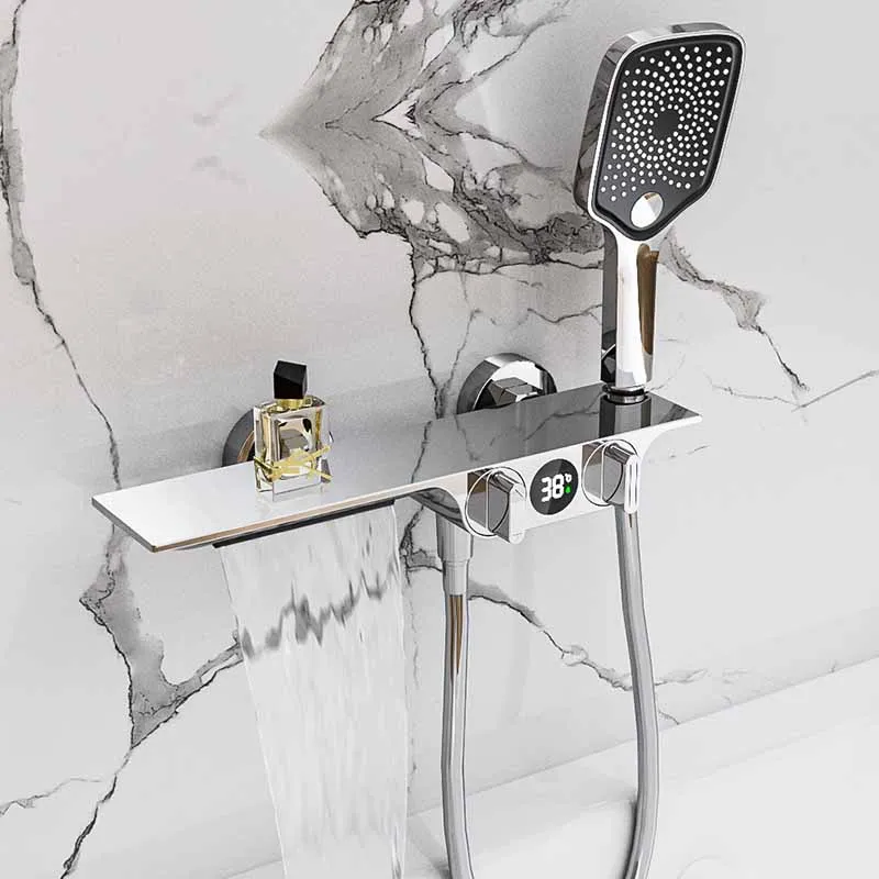 *All-copper digital display bathtub faucet hot and cold water surface-mounted wall bathtub waterfall large flow lengthened
*All-copper digital display bathtub faucet hot and cold water surface-mounted wall bathtub waterfall large flow lengthened
