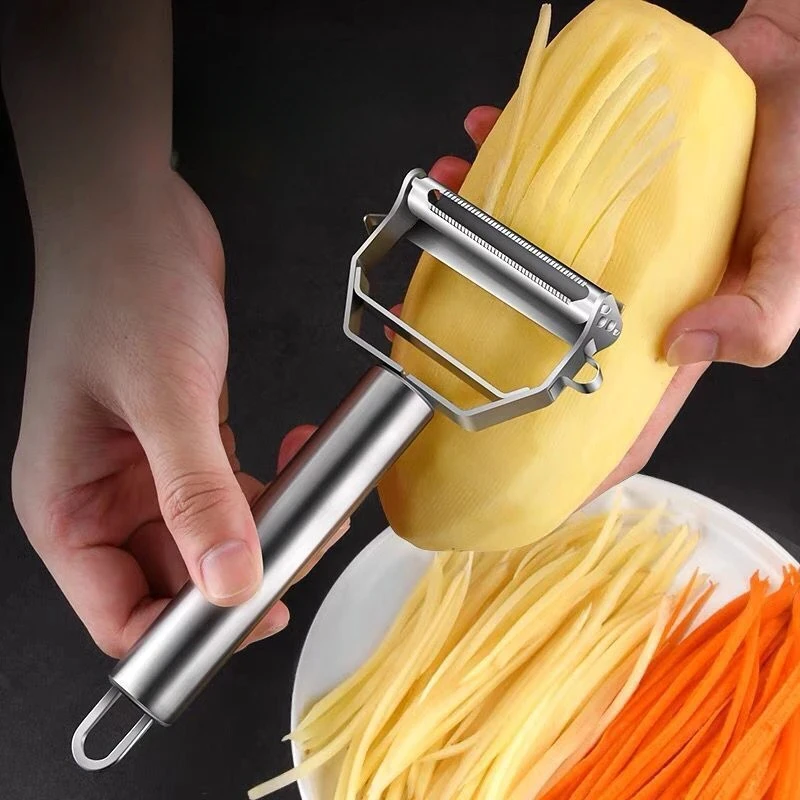 Multi-functional Kitchen Peeler Vegetable and Fruit Peeler Stainless Steel Durable Potato and Carrot Slicer Gadgets for Home
Multi-functional Kitchen Peeler Vegetable and Fruit Peeler Stainless Steel Durable Potato and Carrot Slicer Gadgets for Home