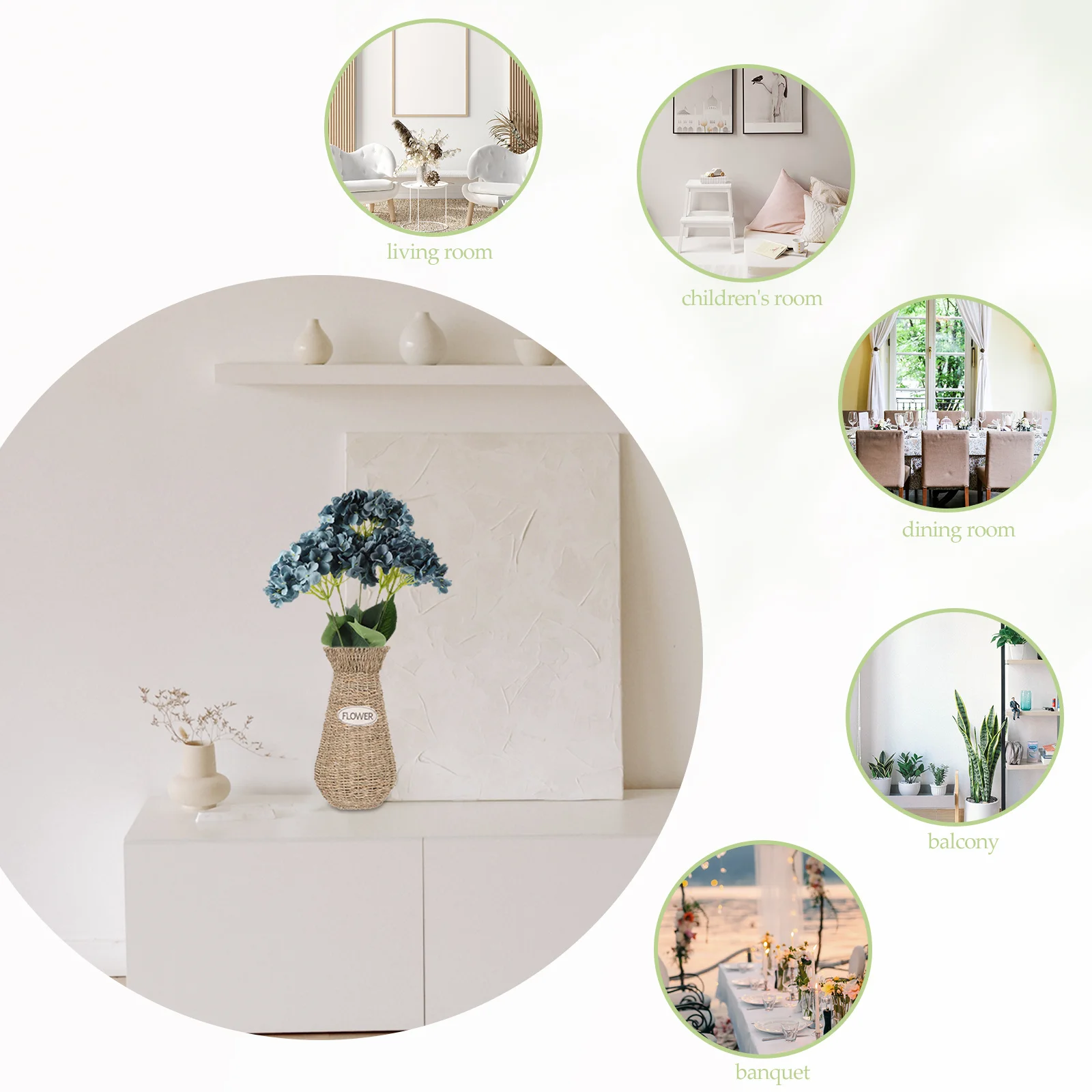 Artificial Hydrangea Bouquet Simulation Realistic Home Wedding Party Flower Arrangement Decorative Fake Flowers 
Artificial Hydrangea Bouquet Simulation Realistic Home Wedding Party Flower Arrangement Decorative Fake Flowers