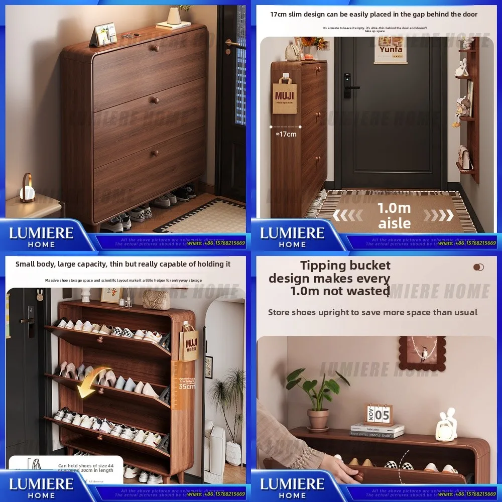 Solid Wood Flip Top Shoe Cabinet for Entryway Minimalist Narrow Storage Organizer with Large Capacity for Home Hallway and
Solid Wood Flip Top Shoe Cabinet for Entryway Minimalist Narrow Storage Organizer with Large Capacity for Home Hallway and