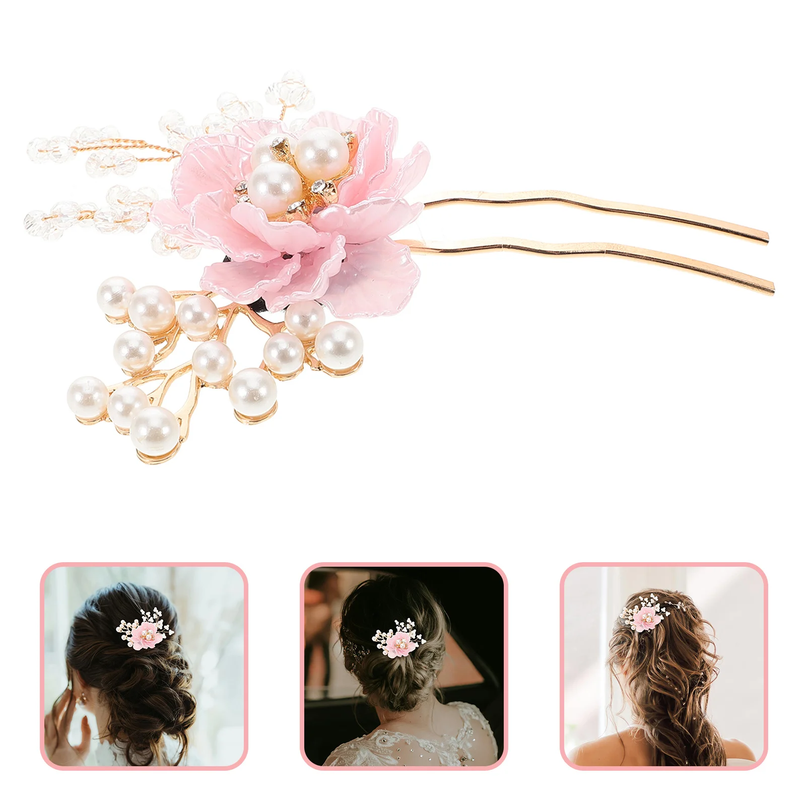 Elegant Pearl Flower U Shaped Wedding Hairpin Bridal Hair Clip Hair Accessories for Bride and Bridesmaids Wedding Hairpin
Elegant Pearl Flower U Shaped Wedding Hairpin Bridal Hair Clip Hair Accessories for Bride and Bridesmaids Wedding Hairpin