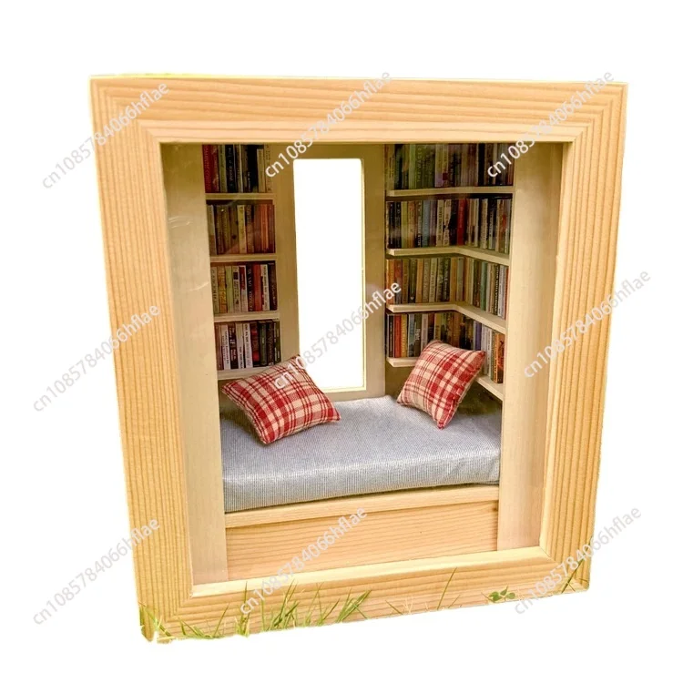 Creative Anti-Anxiety Bookshelf Handmade Room Box With Exquisite Wooden Scenes Mini miniature room wood decoration
Creative Anti-Anxiety Bookshelf Handmade Room Box With Exquisite Wooden Scenes Mini miniature room wood decoration