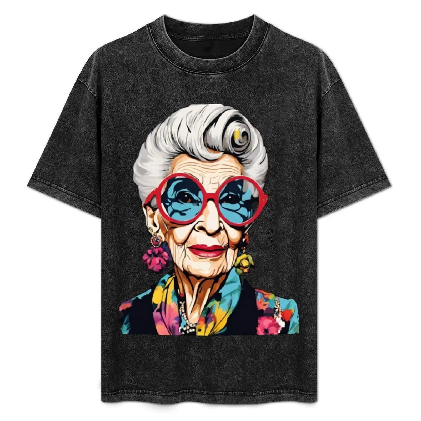 Iris Apfel Portrait T-Shirt Basic Simple Design Short Sleeve Shirt
Iris Apfel Portrait T-Shirt Basic Simple Design Short Sleeve Shirt
