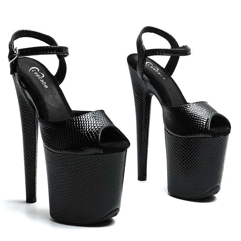 Leecabe 8Inch/20cm Snake upper Small open toe Platform High Heels party Sandals stripper heel Pole Dance Shoes
Leecabe 8Inch/20cm Snake upper Small open toe Platform High Heels party Sandals stripper heel Pole Dance Shoes
