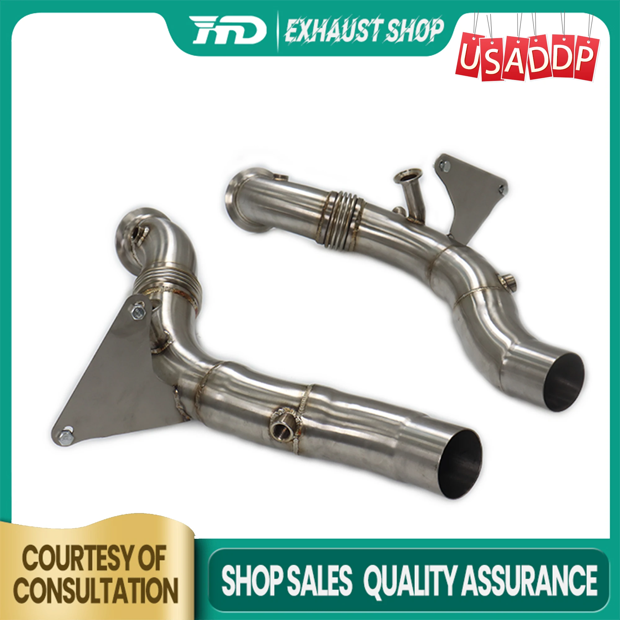 HMD Выхлопная труба SS304 для Ferrari F8 Гладкая и даже сварка рыбьей чешуи без кота и теплозащитного экрана. Автомобиль точно подходит. 
HMD Выхлопная труба SS304 для Ferrari F8 Гладкая и даже сварка рыбьей чешуи без кота и теплозащитного экрана. Автомобиль точно подходит.