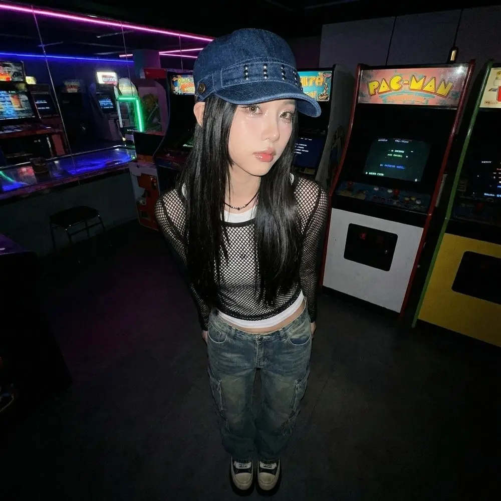 Casual Cloth Rivet Denim Beret Y2k Washed Denim Rivet Flat Top Korean Style Fashion Newsboy Cap Outdoor
Casual Cloth Rivet Denim Beret Y2k Washed Denim Rivet Flat Top Korean Style Fashion Newsboy Cap Outdoor